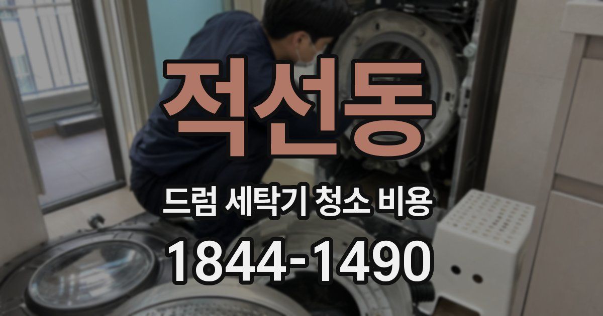 적선동 드럼 세탁기 청소 비용