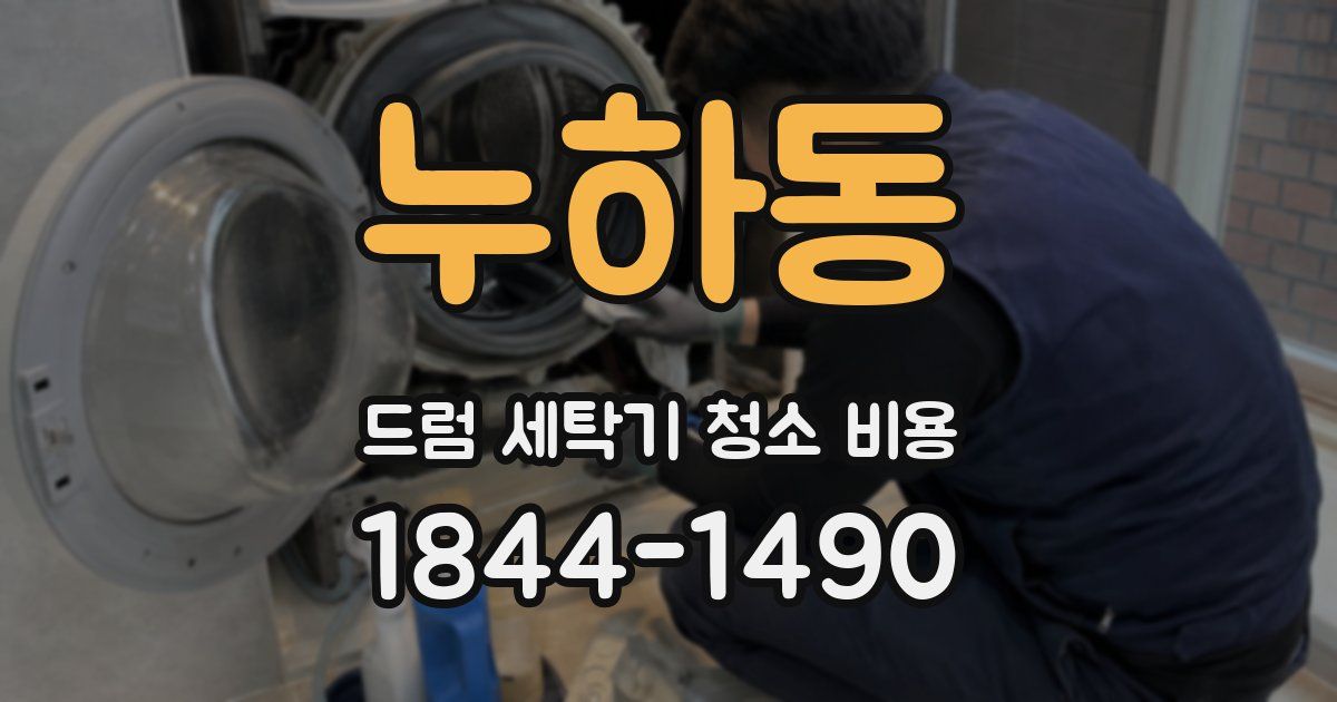 누하동 드럼 세탁기 청소 비용