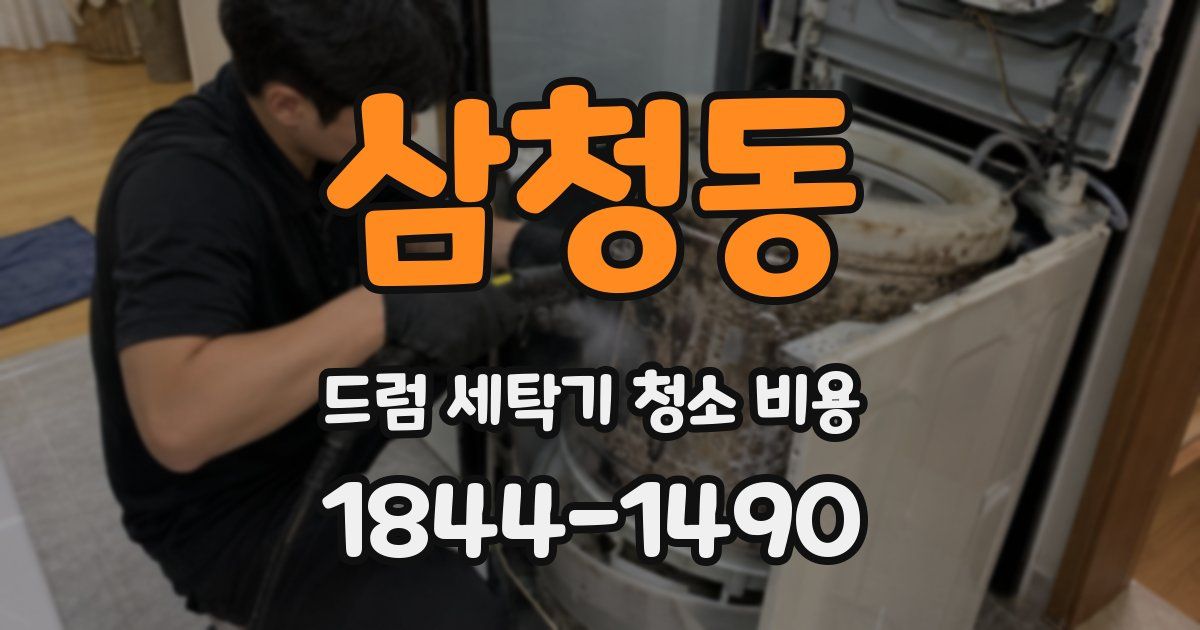 삼청동 드럼 세탁기 청소 비용