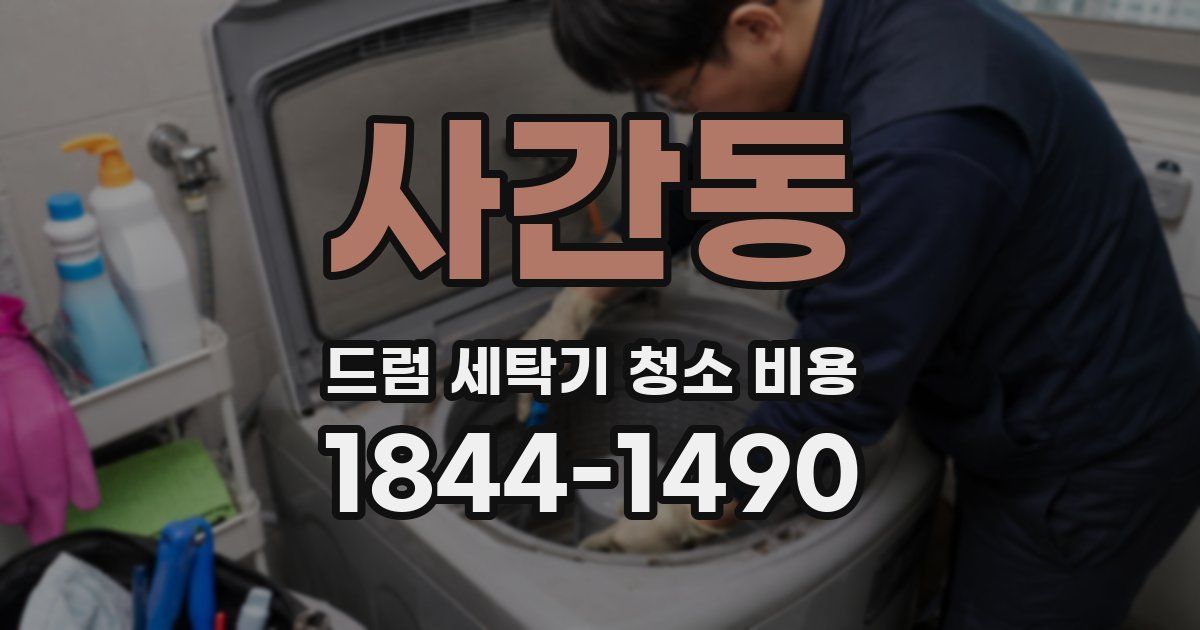사간동 드럼 세탁기 청소 비용