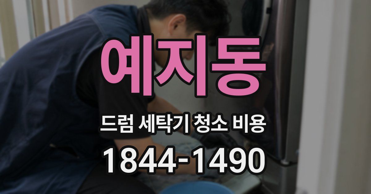 예지동 드럼 세탁기 청소 비용