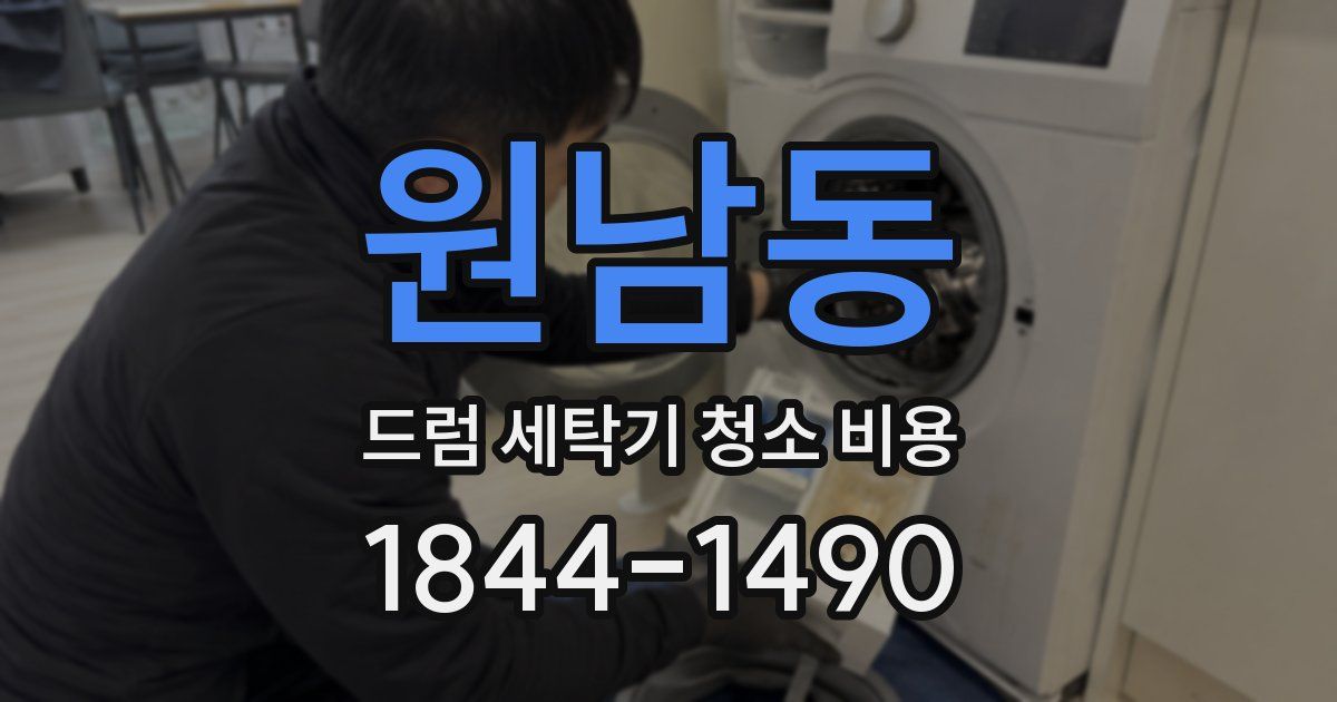 원남동 드럼 세탁기 청소 비용