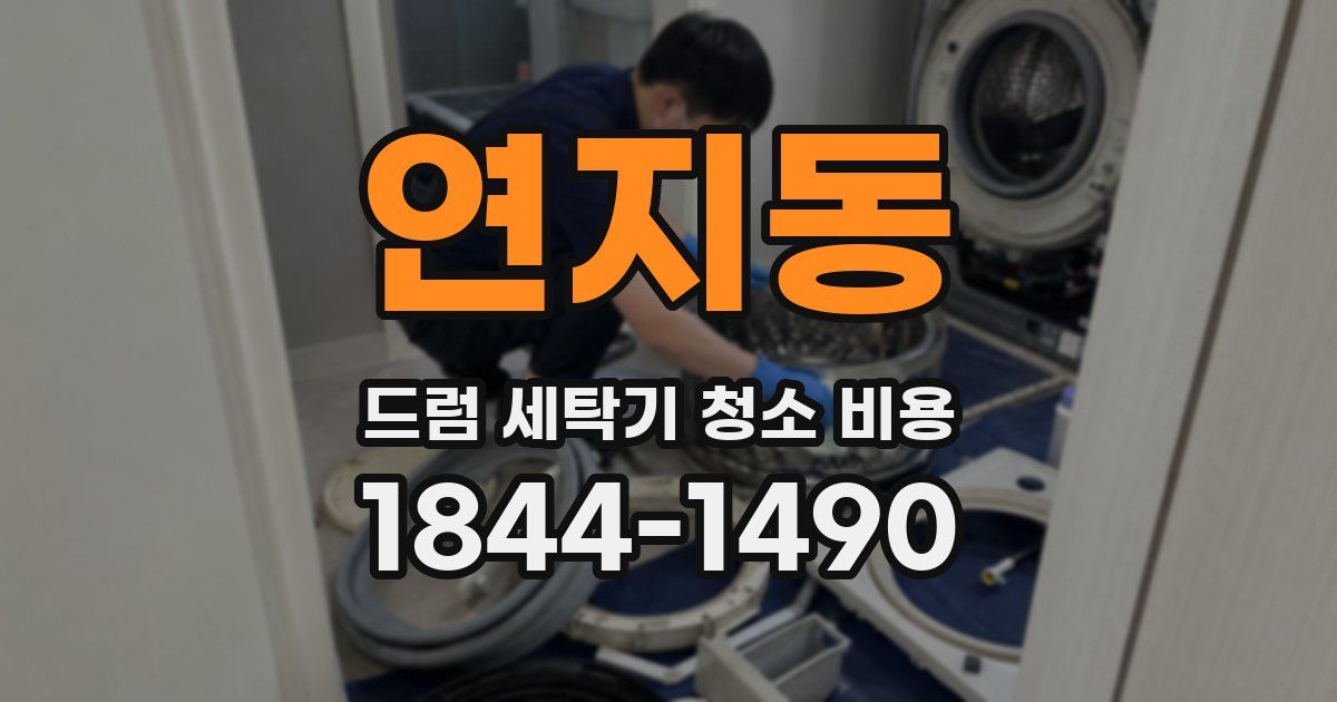 연지동 드럼 세탁기 청소 비용