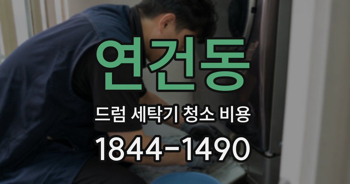 연건동 드럼 세탁기 청소 비용
