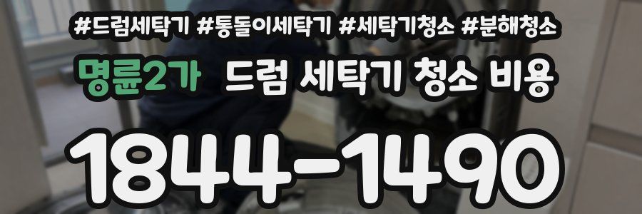 명륜2가 드럼 세탁기 청소 비용