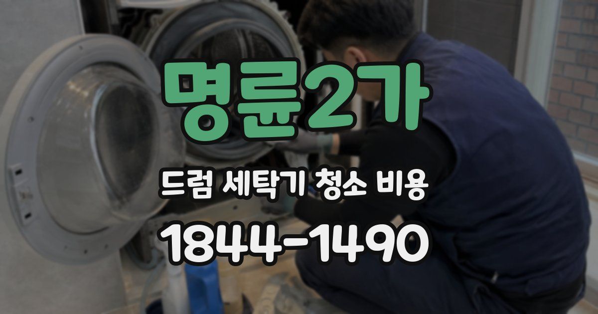 명륜2가 드럼 세탁기 청소 비용