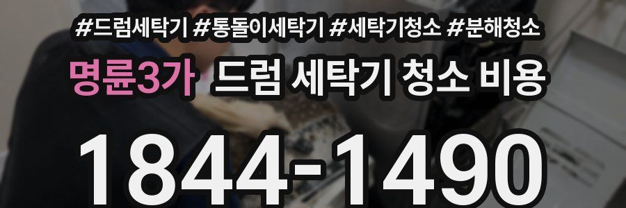 명륜3가 드럼 세탁기 청소 비용