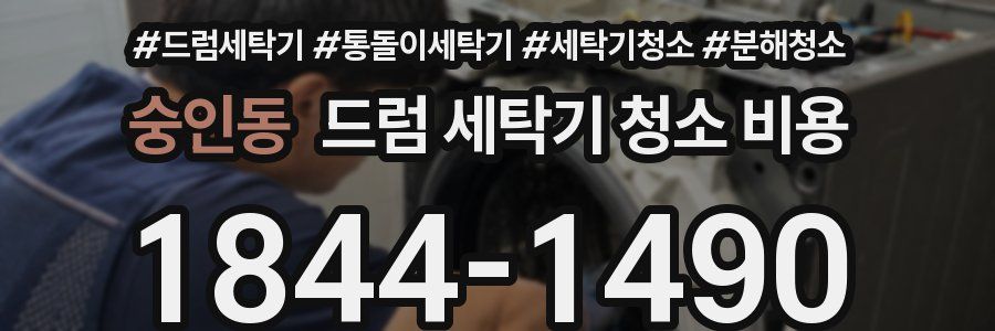 숭인동 드럼 세탁기 청소 비용
