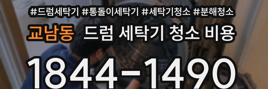 교남동 드럼 세탁기 청소 비용