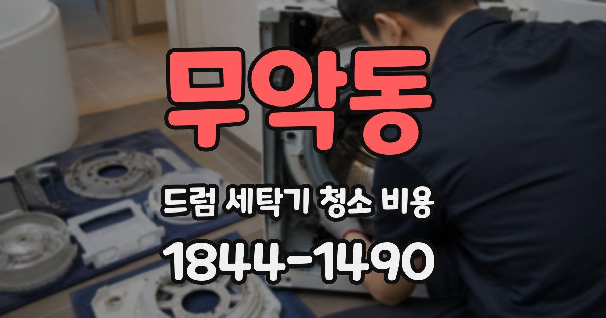 무악동 드럼 세탁기 청소 비용