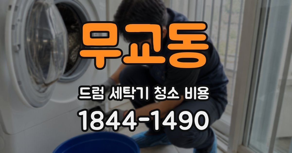 무교동 드럼 세탁기 청소 비용