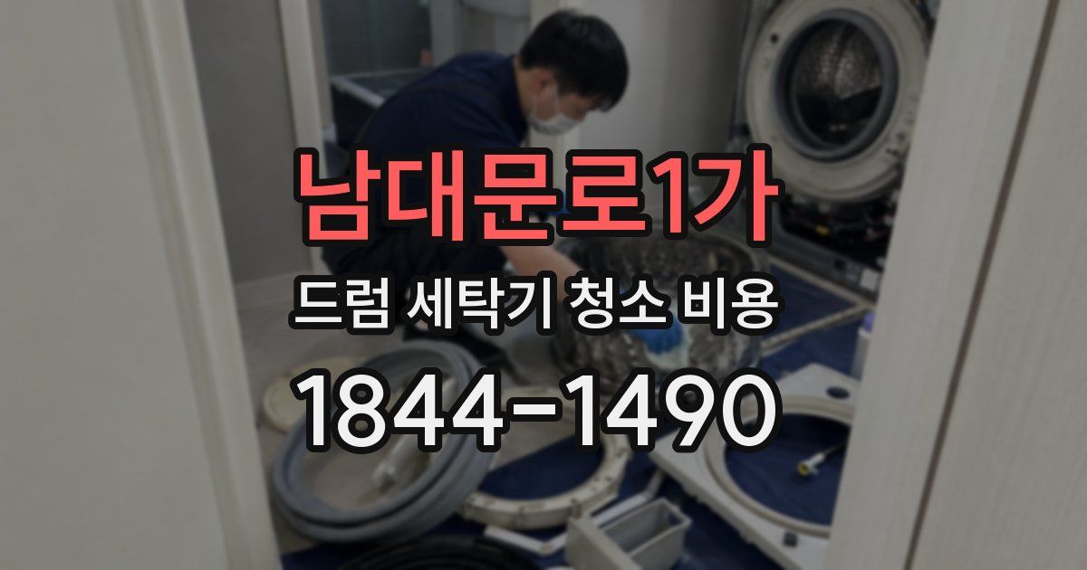 남대문로1가 드럼 세탁기 청소 비용