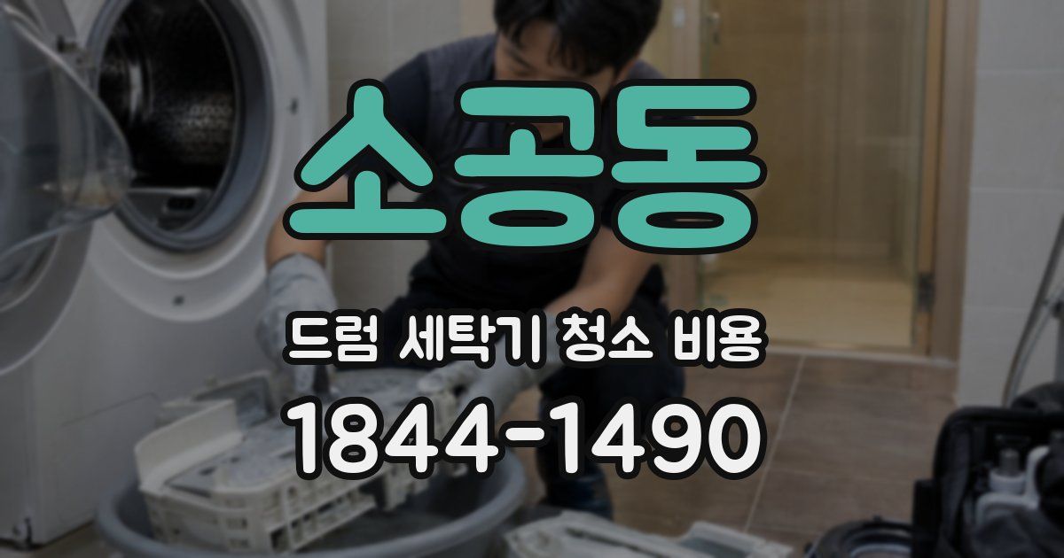 소공동 드럼 세탁기 청소 비용