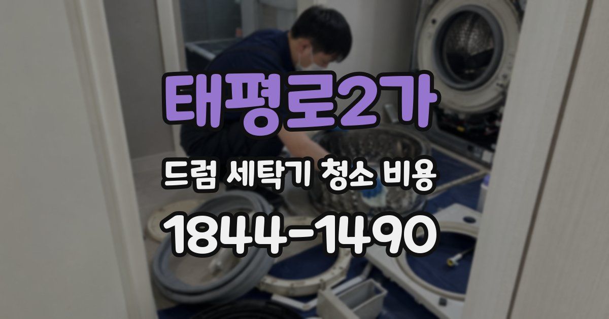 태평로2가 드럼 세탁기 청소 비용