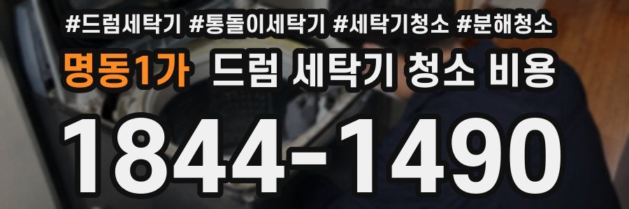 명동1가 드럼 세탁기 청소 비용