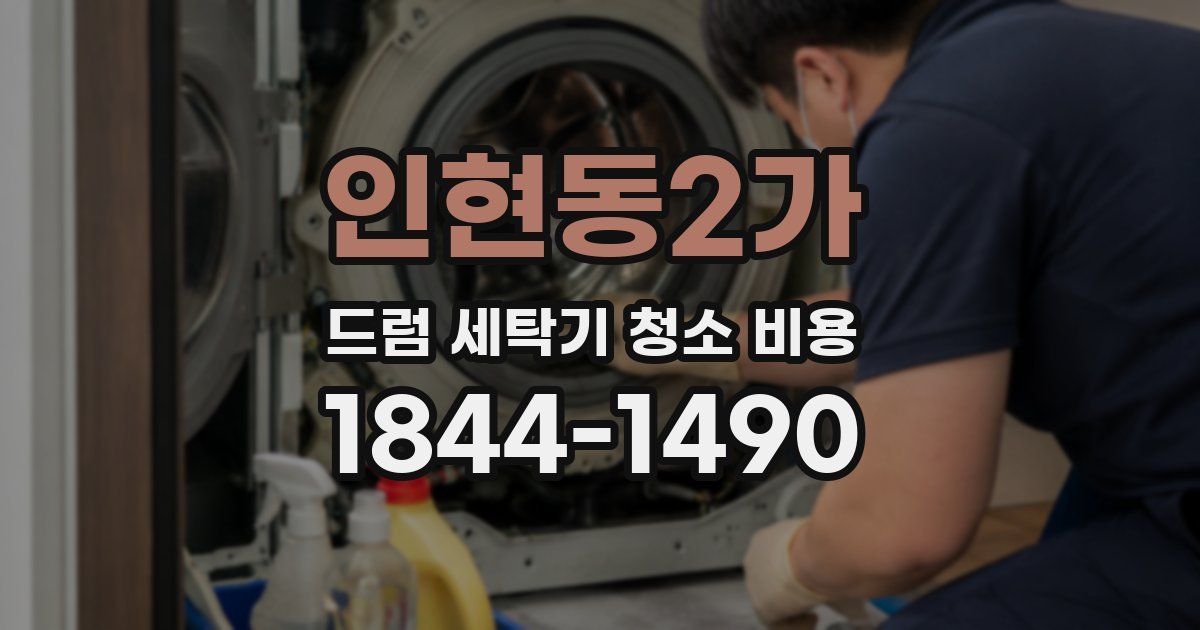 인현동2가 드럼 세탁기 청소 비용