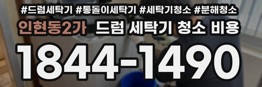 인현동2가 드럼 세탁기 청소 비용