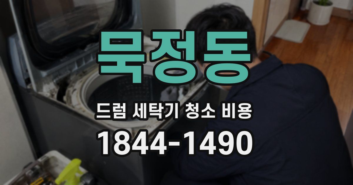 묵정동 드럼 세탁기 청소 비용