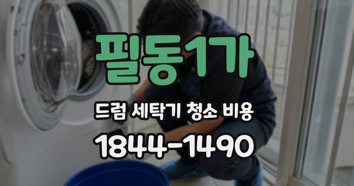 필동1가 드럼 세탁기 청소 비용