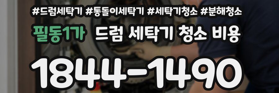 필동1가 드럼 세탁기 청소 비용
