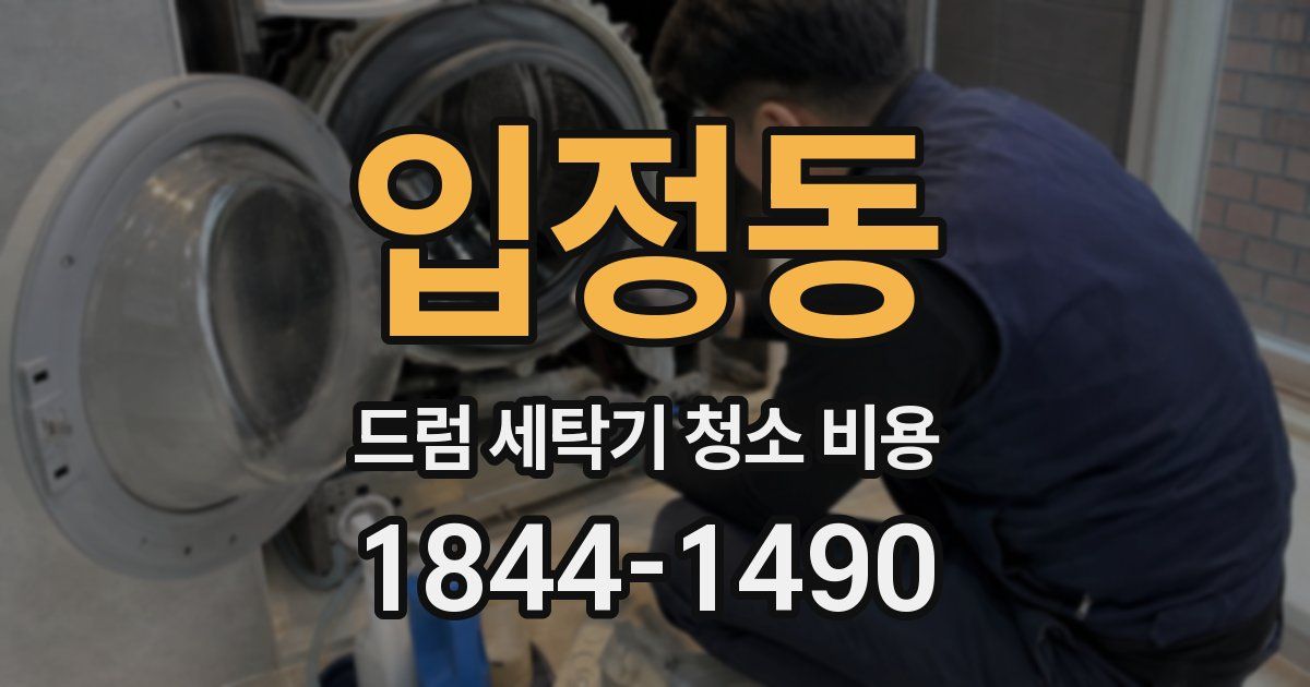 입정동 드럼 세탁기 청소 비용