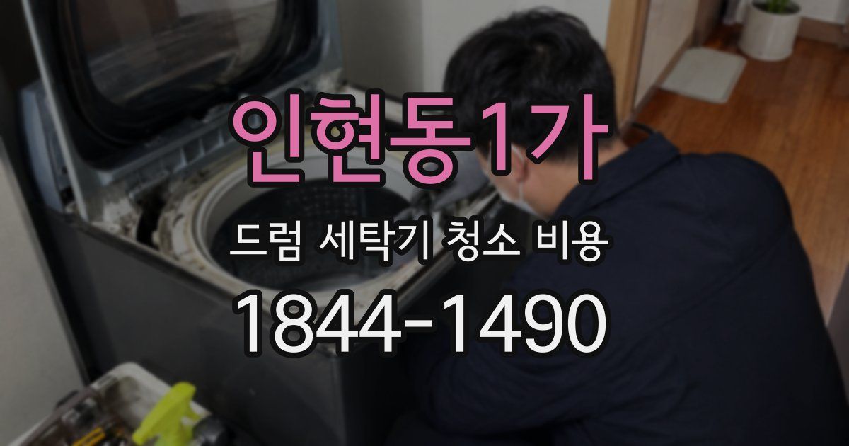 인현동1가 드럼 세탁기 청소 비용