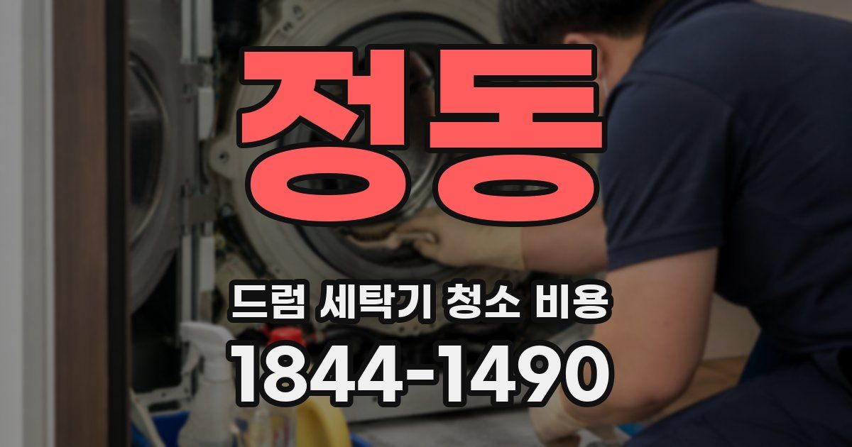 정동 드럼 세탁기 청소 비용