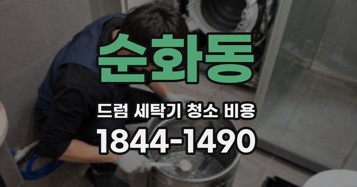 순화동 드럼 세탁기 청소 비용