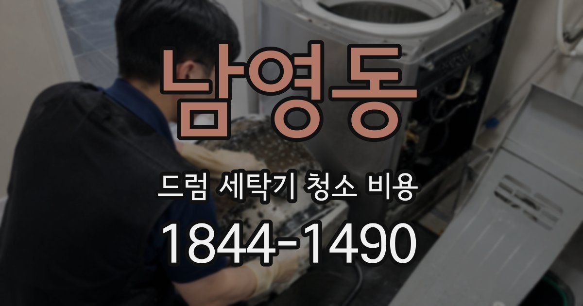 남영동 드럼 세탁기 청소 비용