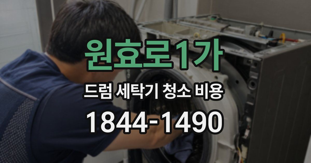 원효로1가 드럼 세탁기 청소 비용