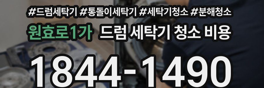 원효로1가 드럼 세탁기 청소 비용