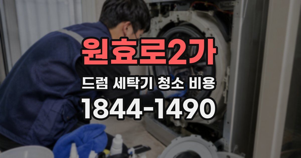 원효로2가 드럼 세탁기 청소 비용