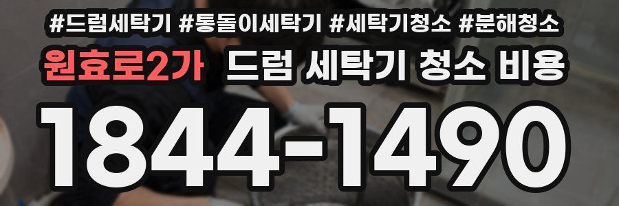 원효로2가 드럼 세탁기 청소 비용