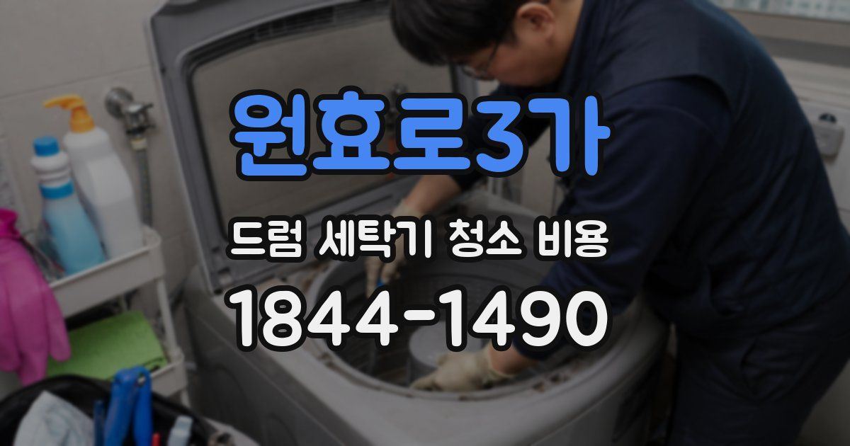 원효로3가 드럼 세탁기 청소 비용