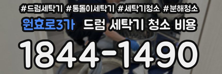 원효로3가 드럼 세탁기 청소 비용