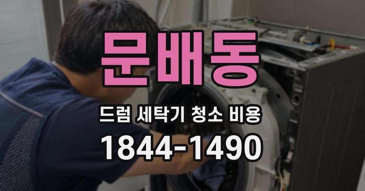 문배동 드럼 세탁기 청소 비용