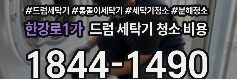 한강로1가 드럼 세탁기 청소 비용