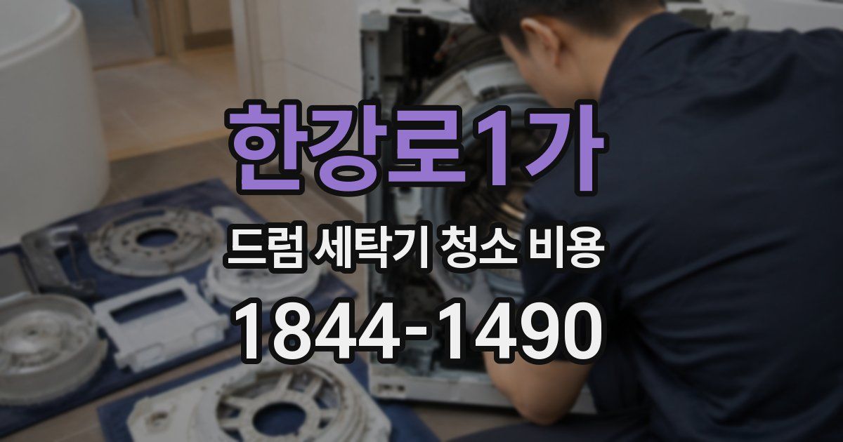 한강로1가 드럼 세탁기 청소 비용