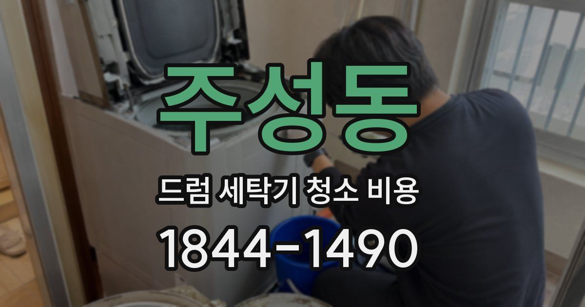주성동 드럼 세탁기 청소 비용