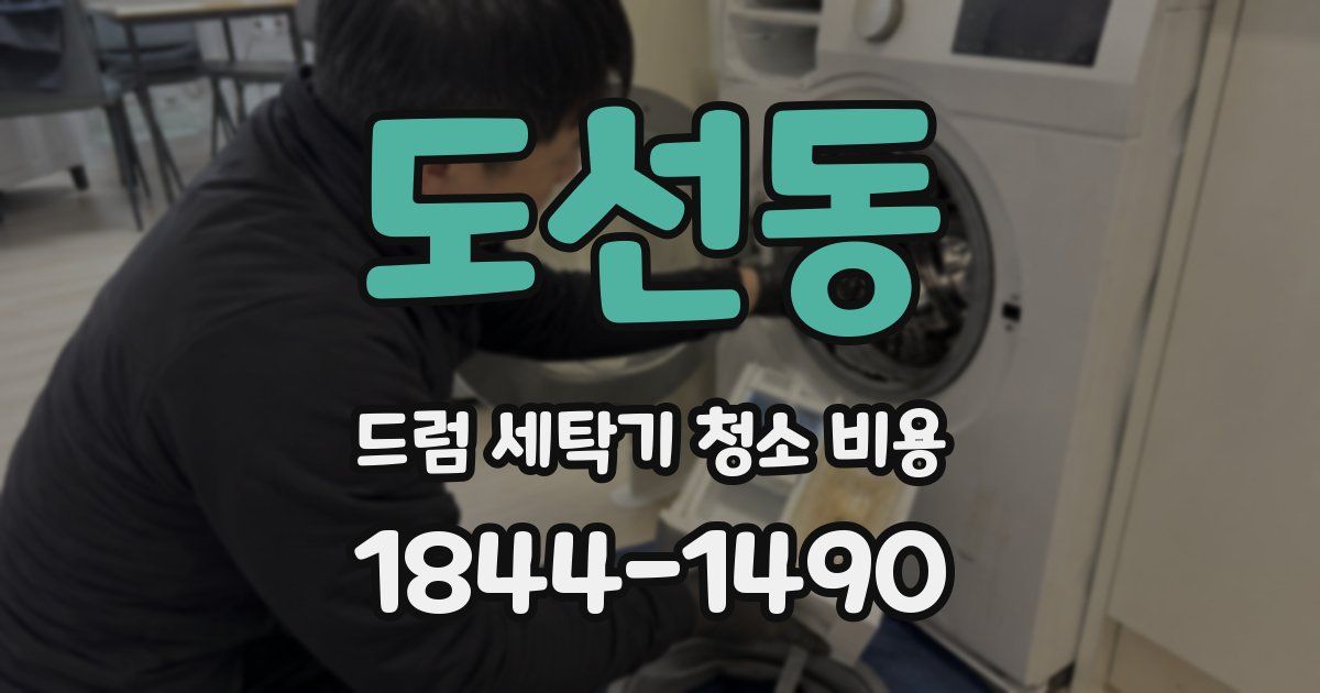 도선동 드럼 세탁기 청소 비용