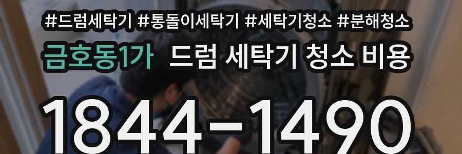 금호동1가 드럼 세탁기 청소 비용