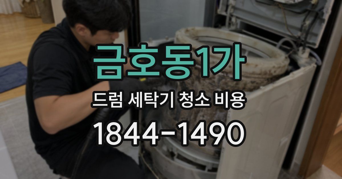 금호동1가 드럼 세탁기 청소 비용