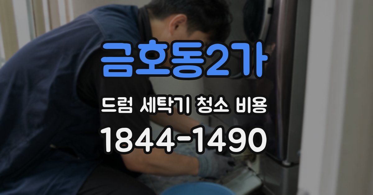 금호동2가 드럼 세탁기 청소 비용
