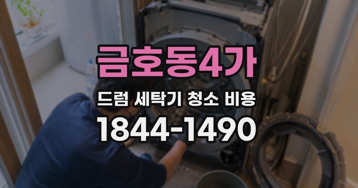 금호동4가 드럼 세탁기 청소 비용