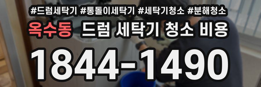 옥수동 드럼 세탁기 청소 비용