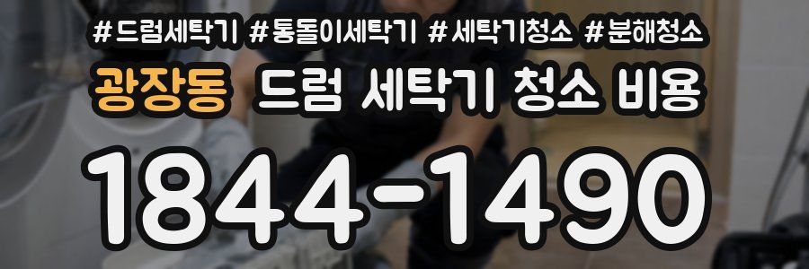 광장동 드럼 세탁기 청소 비용