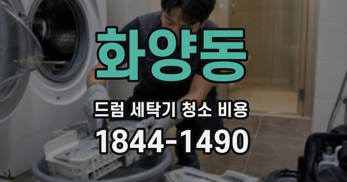 화양동 드럼 세탁기 청소 비용