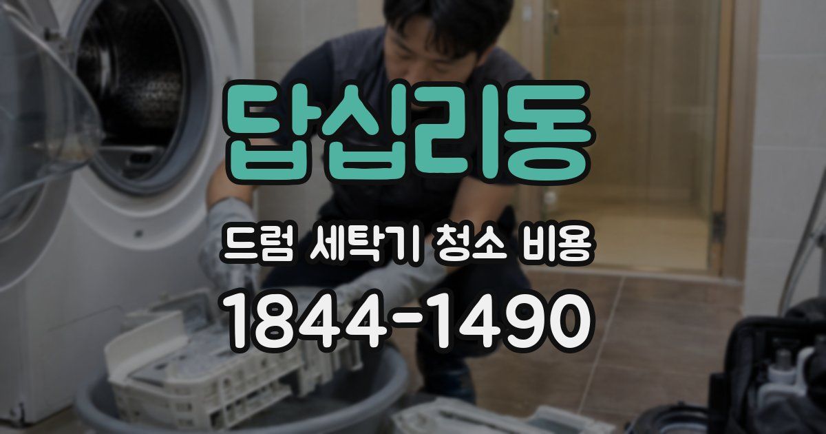 답십리동 드럼 세탁기 청소 비용