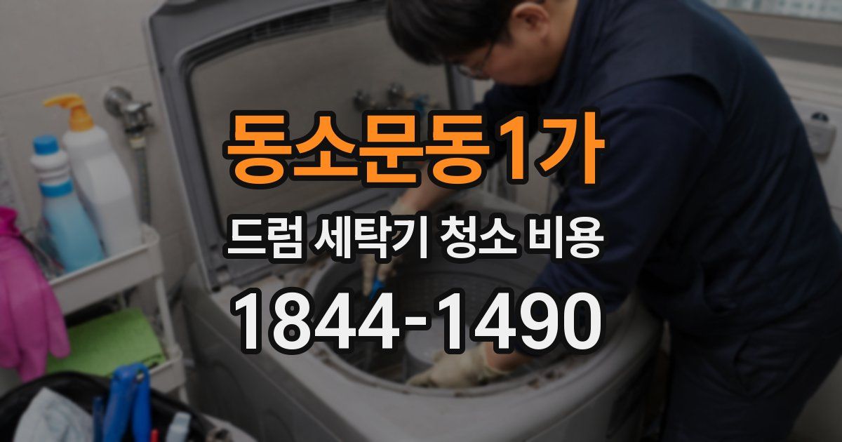 동소문동1가 드럼 세탁기 청소 비용