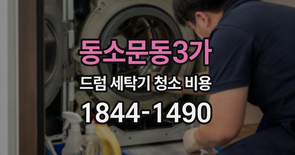 동소문동3가 드럼 세탁기 청소 비용